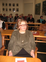 Iitin ryijyjen kirjo -hankkeen idean äiti Sanna-Kaisa Spoof (FT).